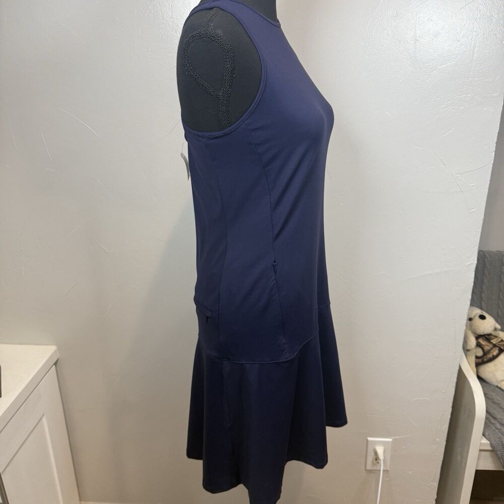 J. McLaughlin Tallula Dress Blue Size Small Catalina Cloth Summer Athleisure NWT - Picture 11 of 16
